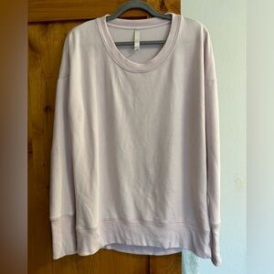 Athleta Pullover Lilac Long Sleeve Thumbholes L Sweatshirt